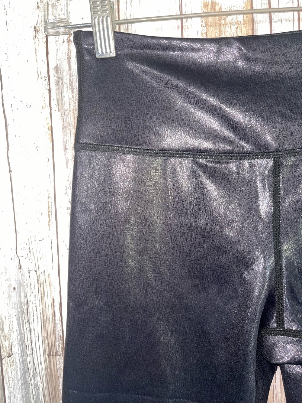 ZYIA Active Black White Gradient Ombre Hi Rise 7/8 Leggings Size 4 - Picture 4 of 6